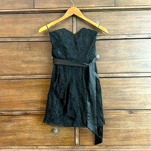 Express black lace dress.